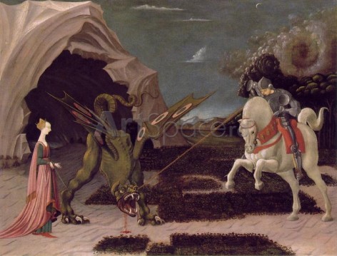 uccello_st_george-472x359 Sfantul Gheorghe ucigand balaurul, Paolo Uccello